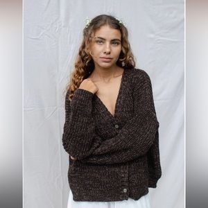 OS Indigo Luna HELGA CARDIGAN COFFEE
